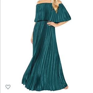 Milumia Women's Off The Shoulder Ruffle Maxi Dress